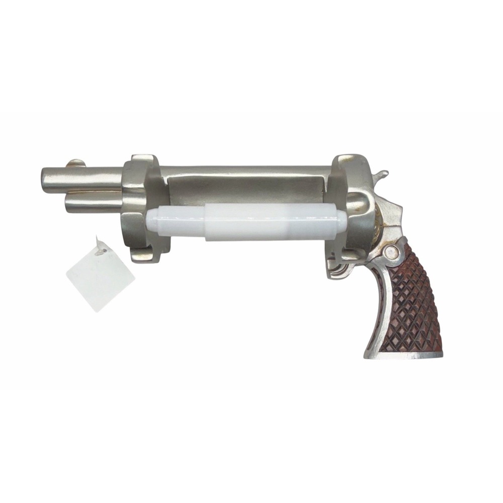 Revolver Pistol Wild West Toilet Paper Holder New With Tags  11.5 x 5.5